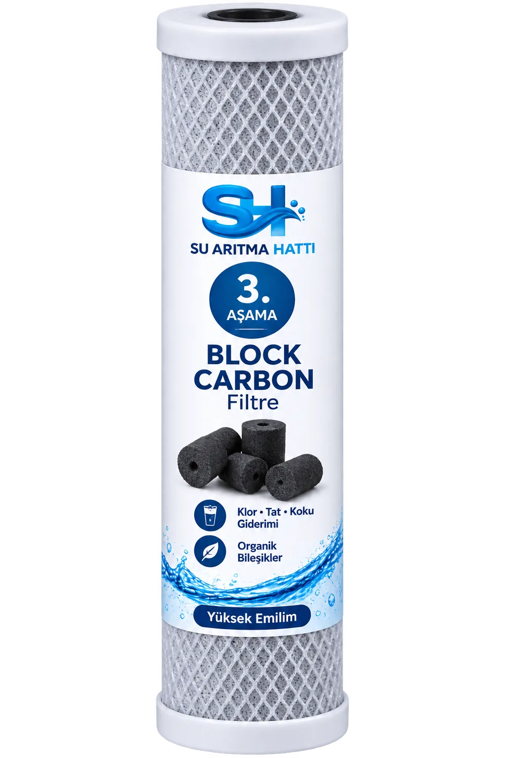 Block carbon filtre